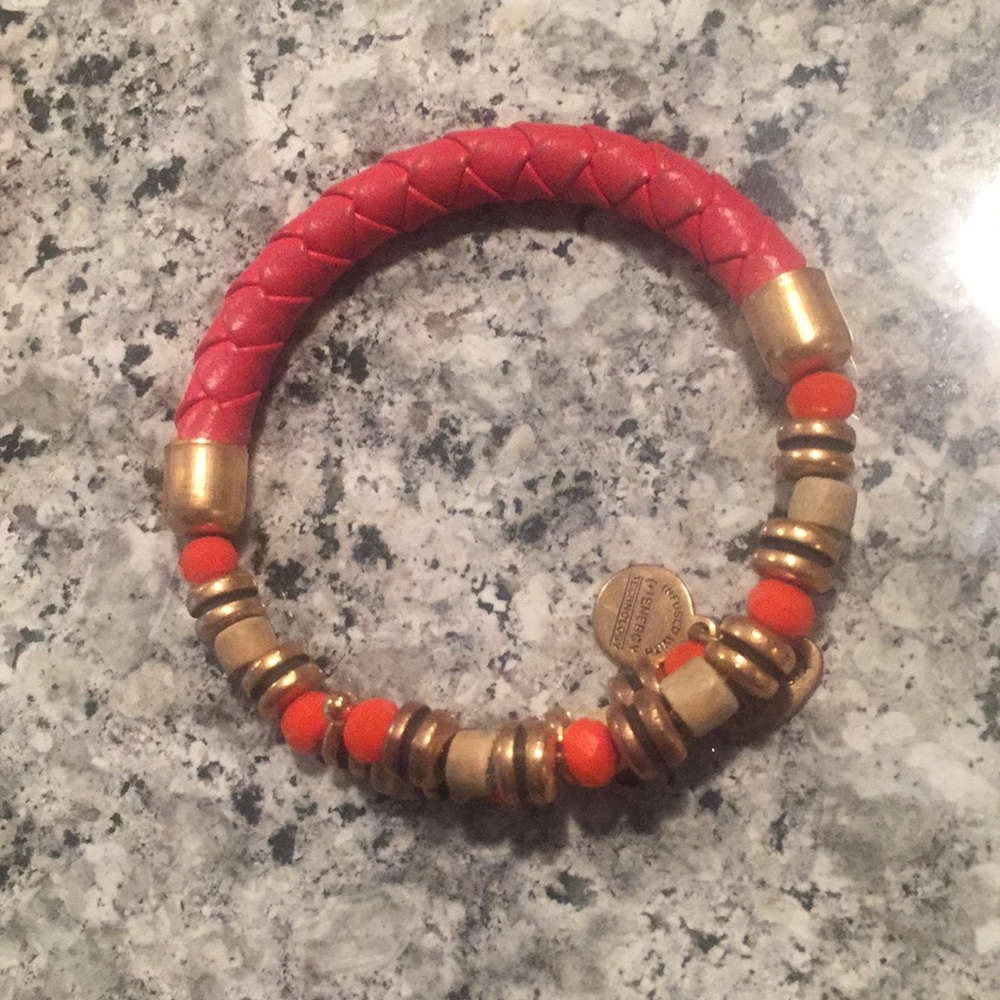 ALEX AND ANI half beaded and braided leather wrap